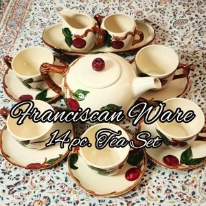 Franciscan Apple Ware Vintage 14pc Tea Set